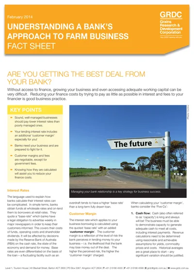 Understanding a Bank's Approach fact sheet cover