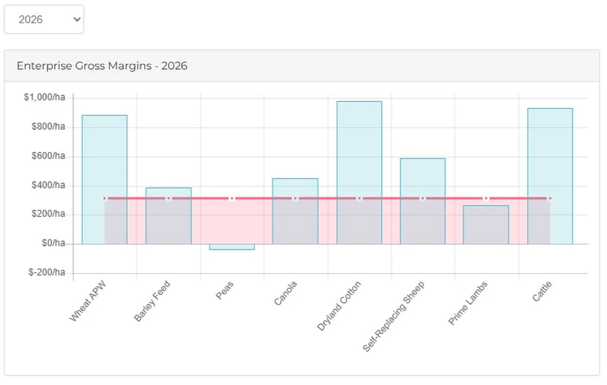 P2PAgri gross margin reporting showing enterprise-level profitability breakdown